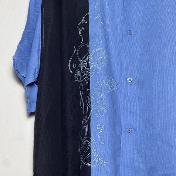 VTG The Havanera Co Shirt Men XXL Blue Embroidered 90s Graphic Indie Classic - Picture 4 of 12